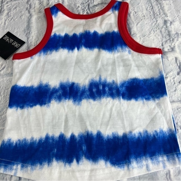 Okie Dokie red white and blue tank top size 4T - Picture 4 of 5